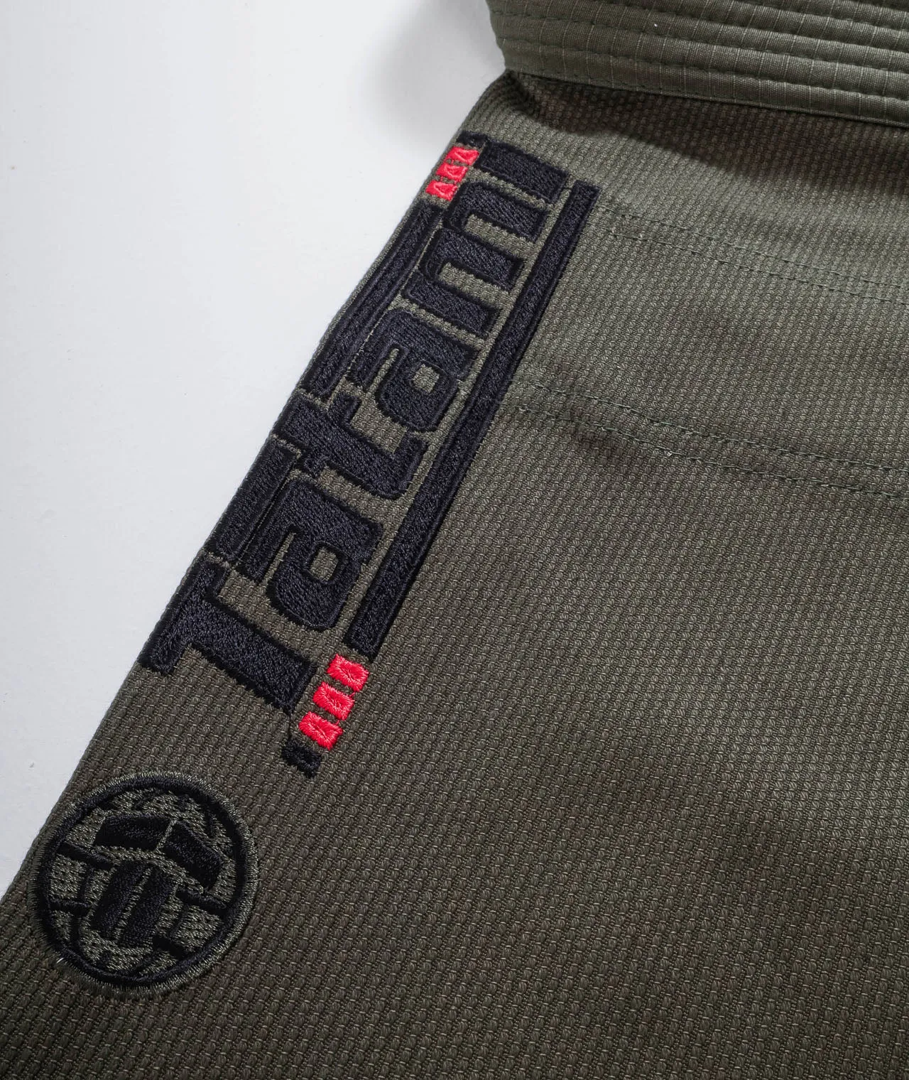 Kimono Copii Brazilian Jiu Jitsu TATAMI Elements Superlite Gi - Khaki (Centura Alba Inclusa)