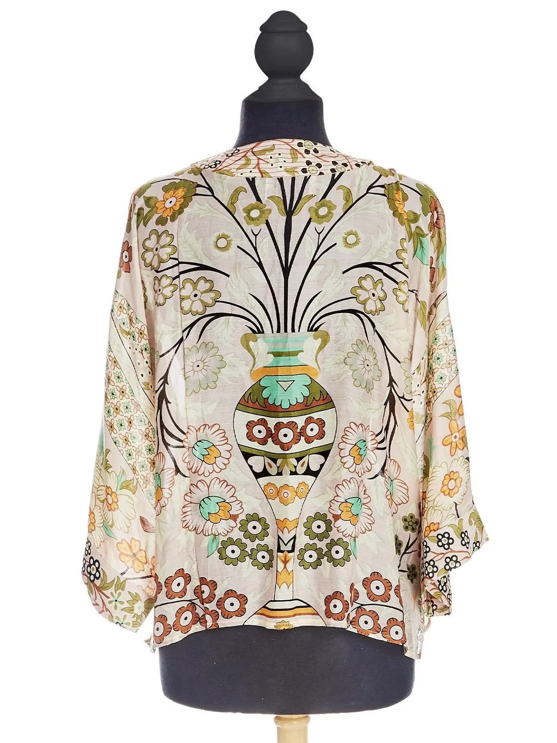 Kimono Jacket - Floral Arch