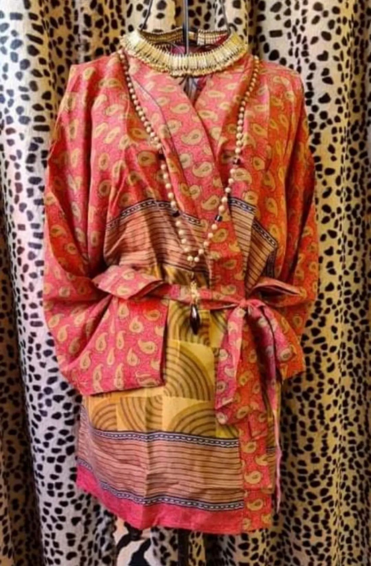 Kimono Jacket Vintage Sari Silk