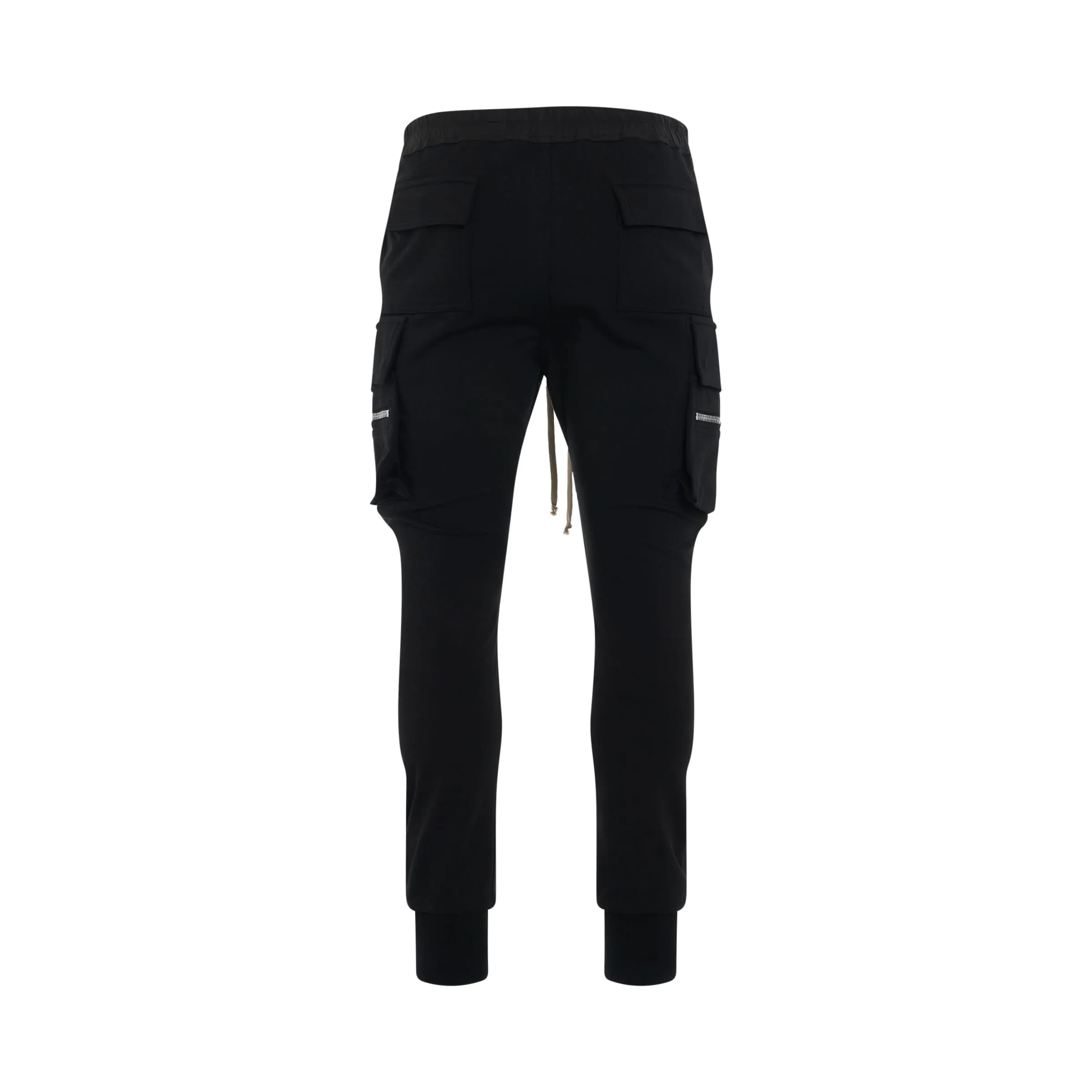 Knit Cargo Pants in Black