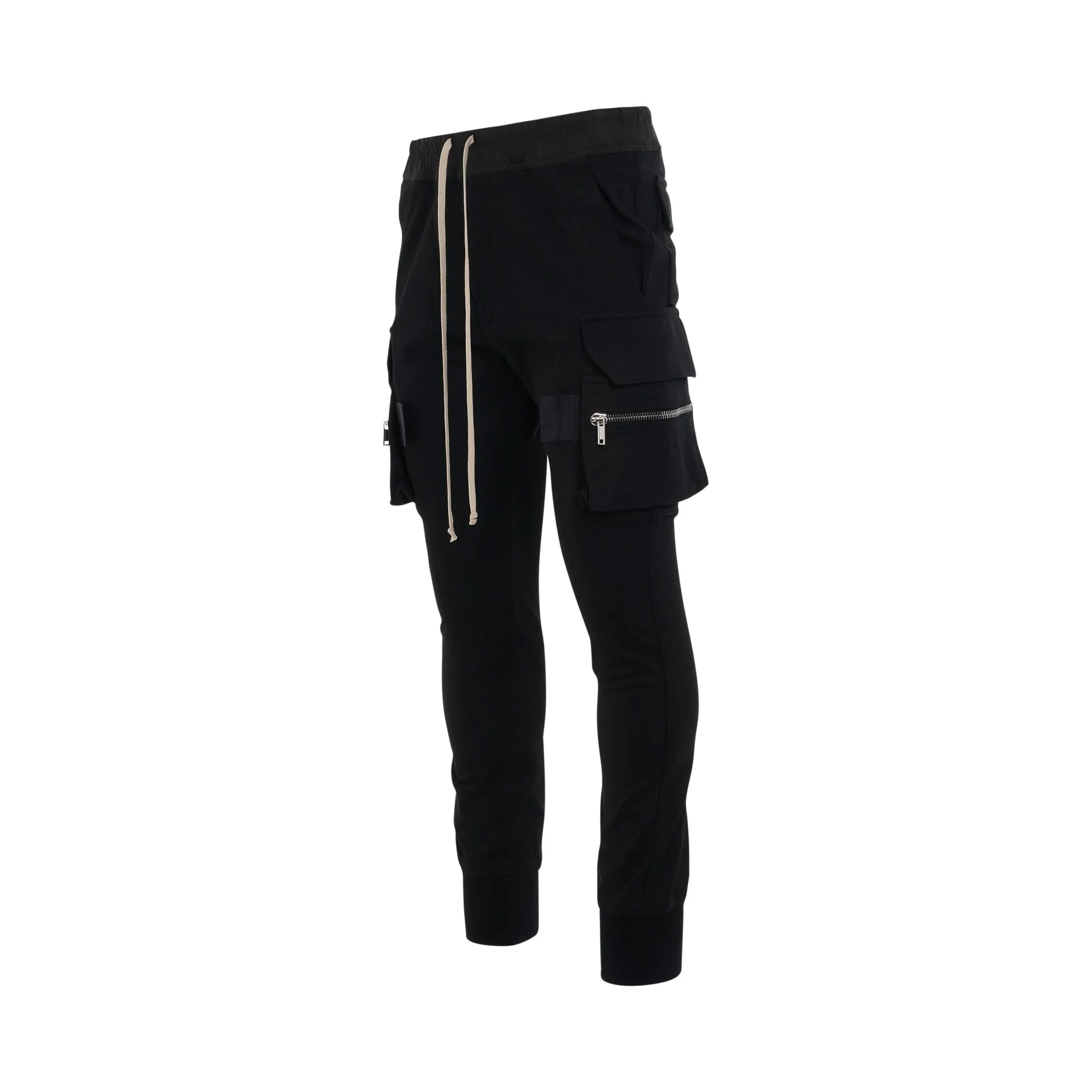 Knit Cargo Pants in Black