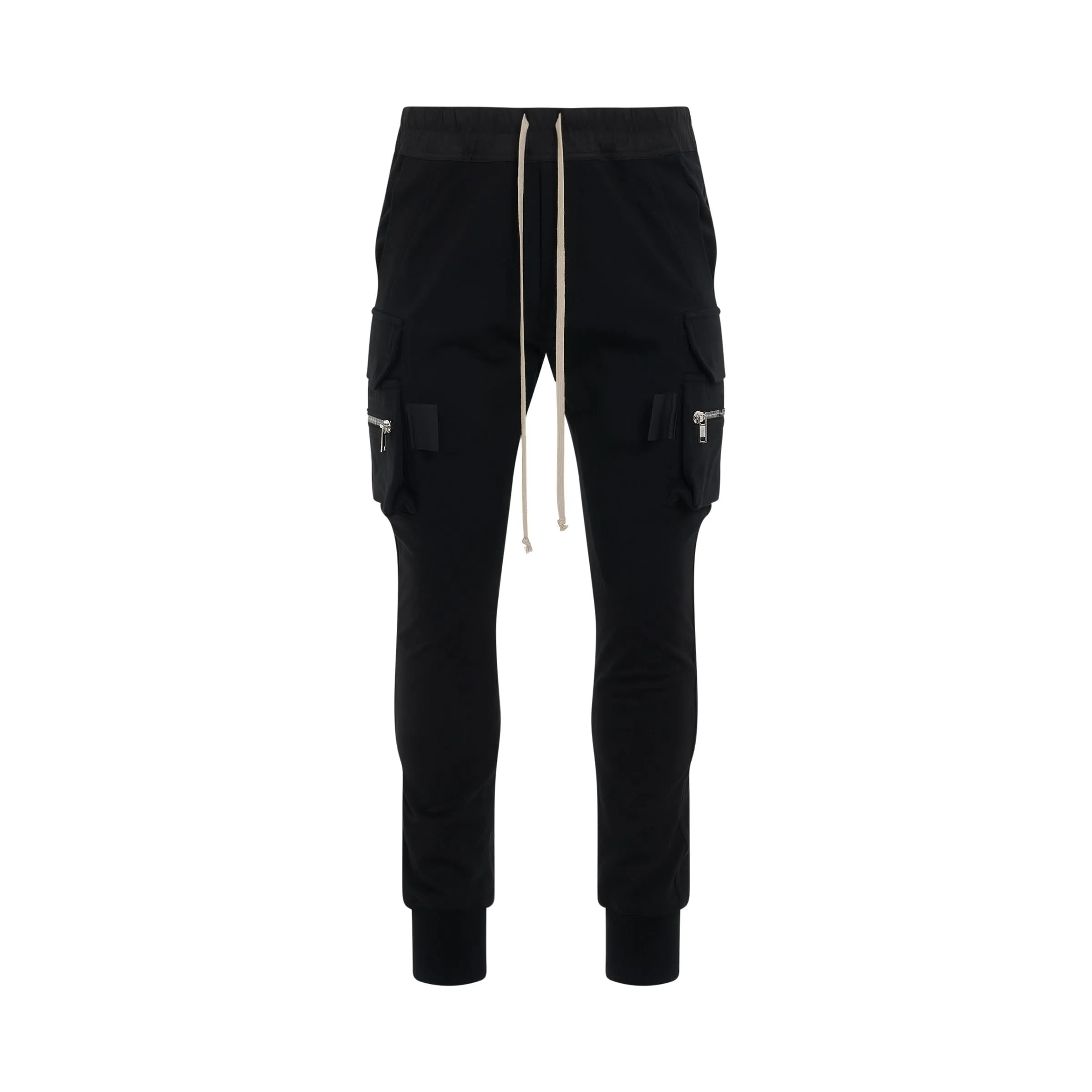 Knit Cargo Pants in Black