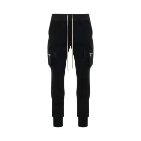 Knit Cargo Pants in Black