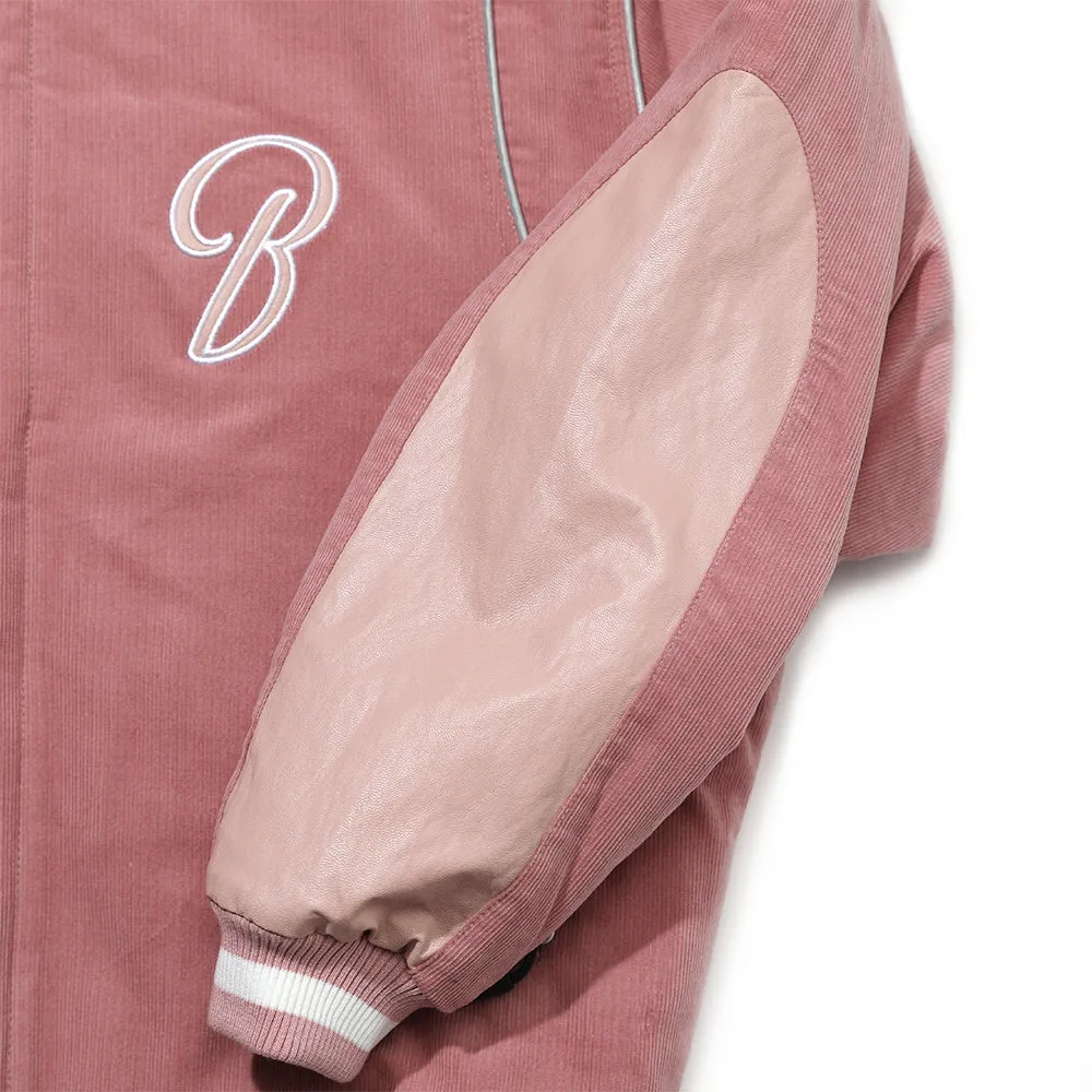 LOGO STADIUM JACKET CORDUROY PINK