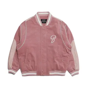 LOGO STADIUM JACKET CORDUROY PINK