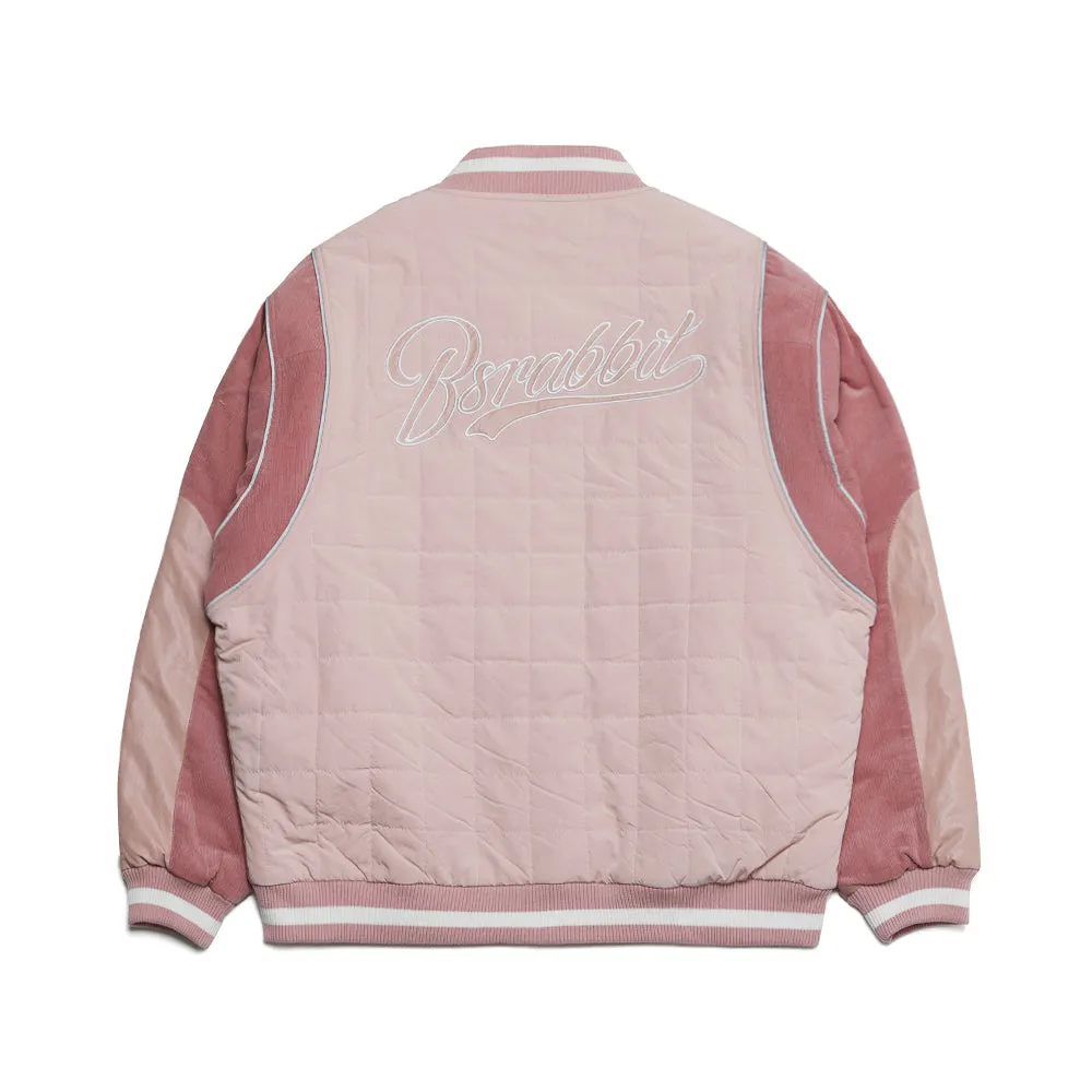 LOGO STADIUM JACKET CORDUROY PINK