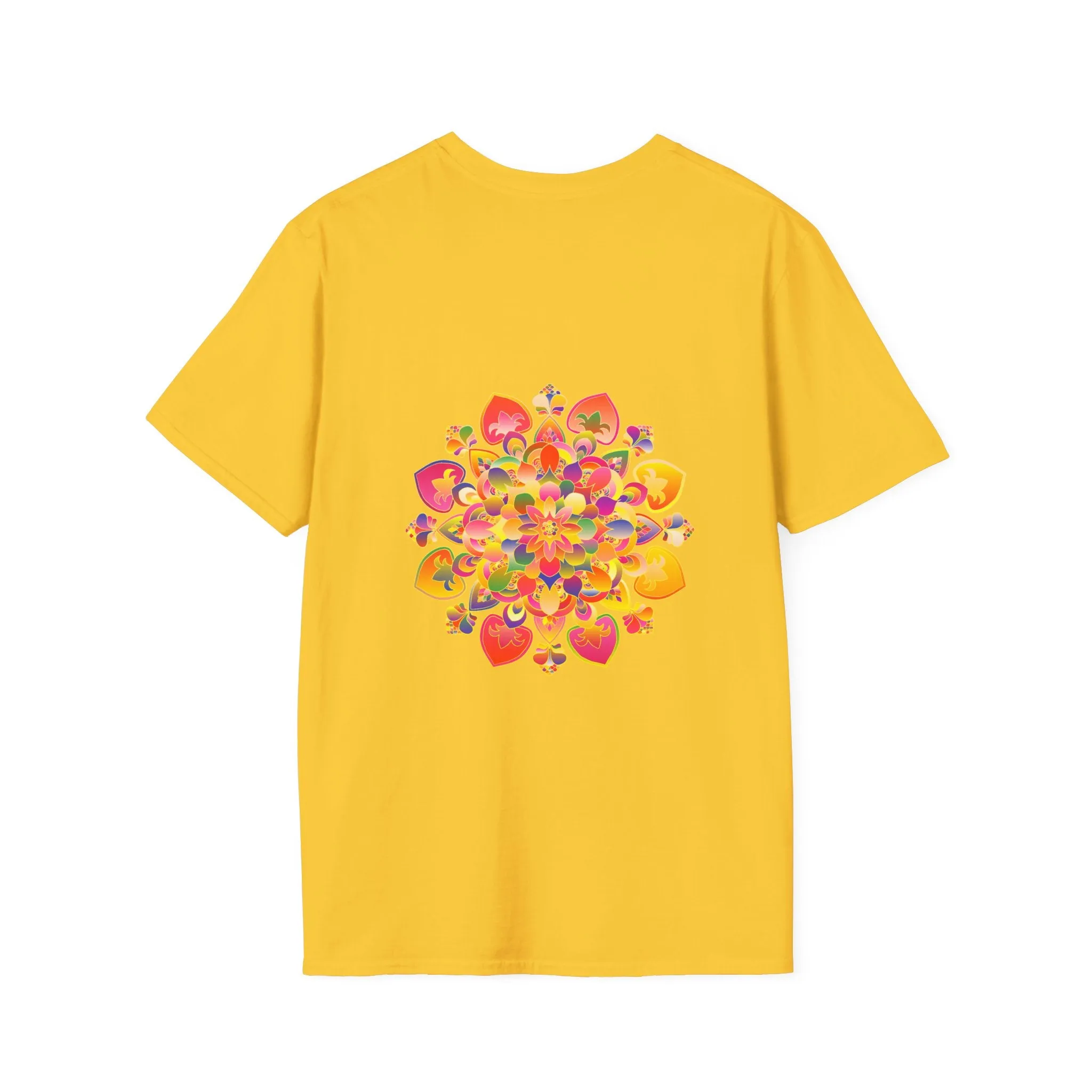 Lotus Mandala Unisex T-Shirt - Hand-Drawn Unique Design - Blululi