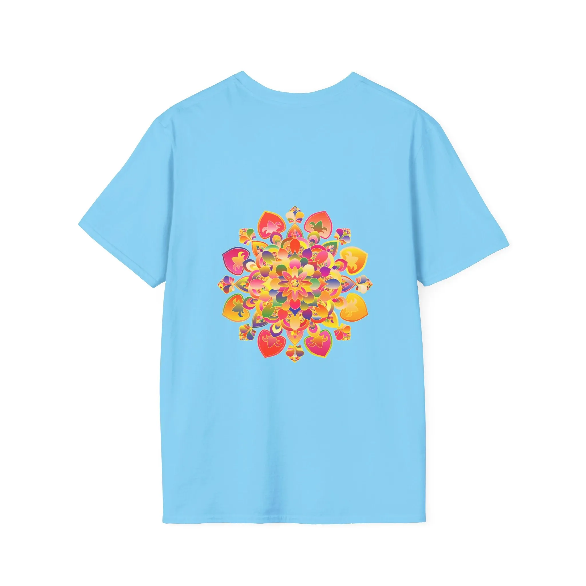 Lotus Mandala Unisex T-Shirt - Hand-Drawn Unique Design - Blululi