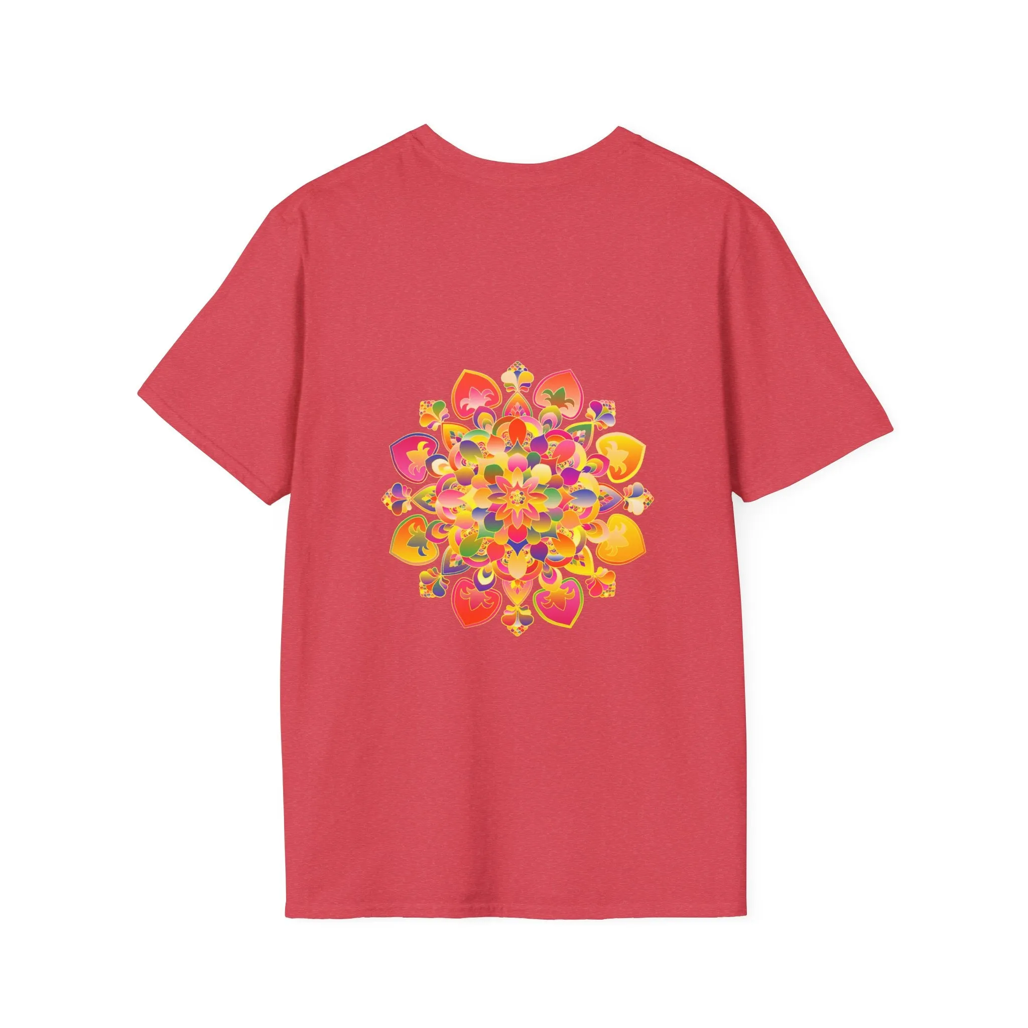 Lotus Mandala Unisex T-Shirt - Hand-Drawn Unique Design - Blululi