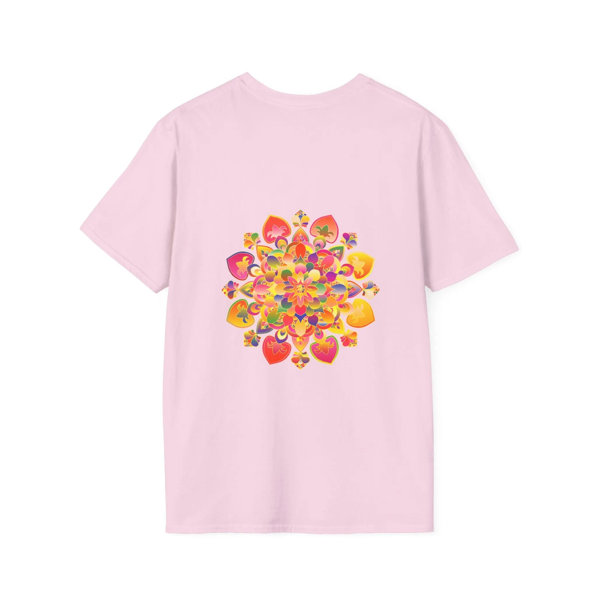 Lotus Mandala Unisex T-Shirt - Hand-Drawn Unique Design - Blululi