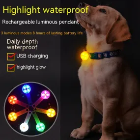 Luminous Pendant for Dog Collars Night Walks