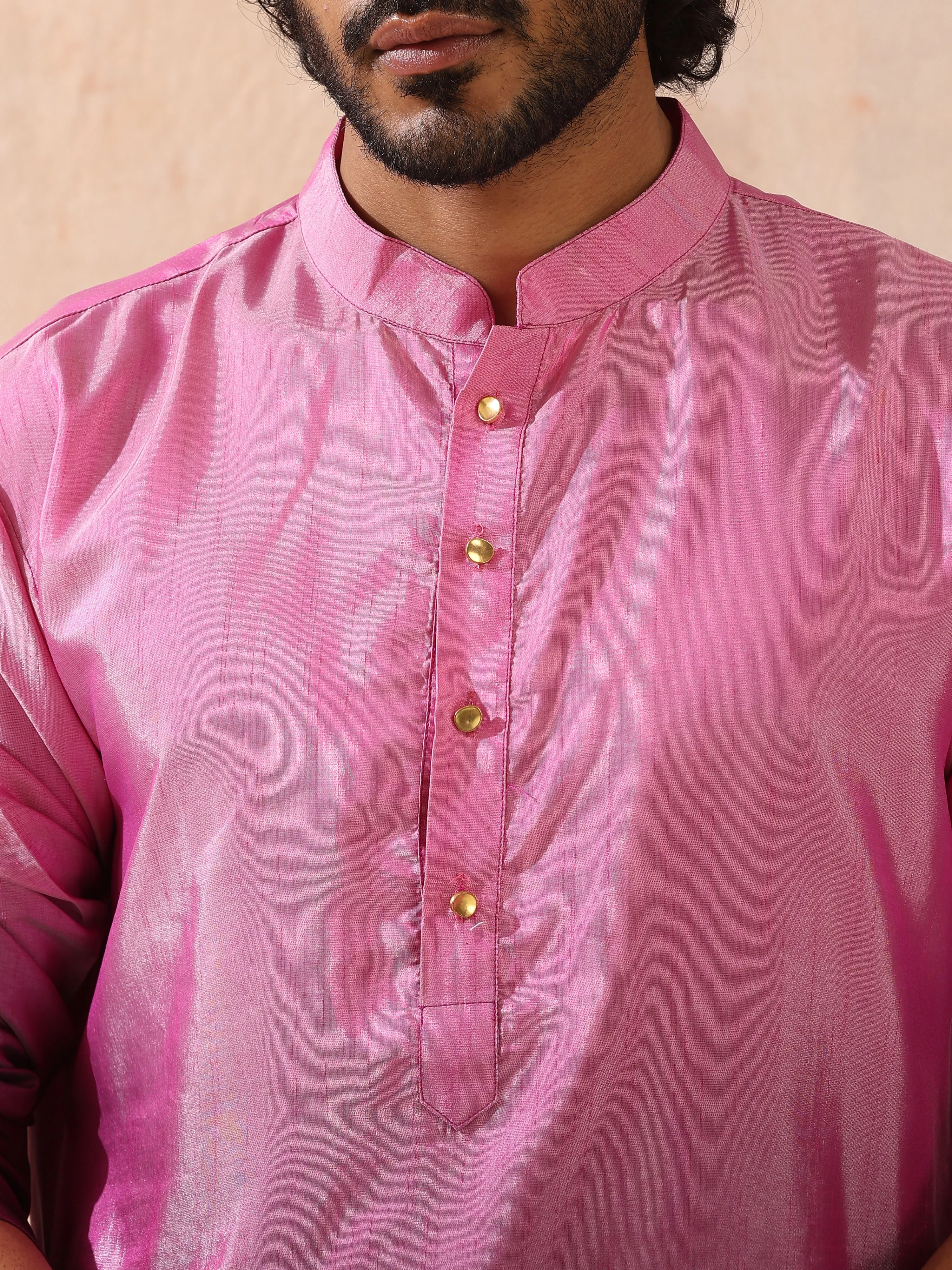 Mens Ombre Shades of Pink Kurta