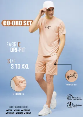 Men's Peach Co-ord Set