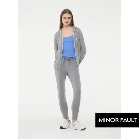 (Minor Fault) Grey Skinny-fit Lightweight Jogging Bottoms