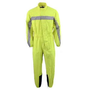 NexGen Men’s XS5004 Yellow Hi-Viz Water Proof Rain Suit with Reflective Panels