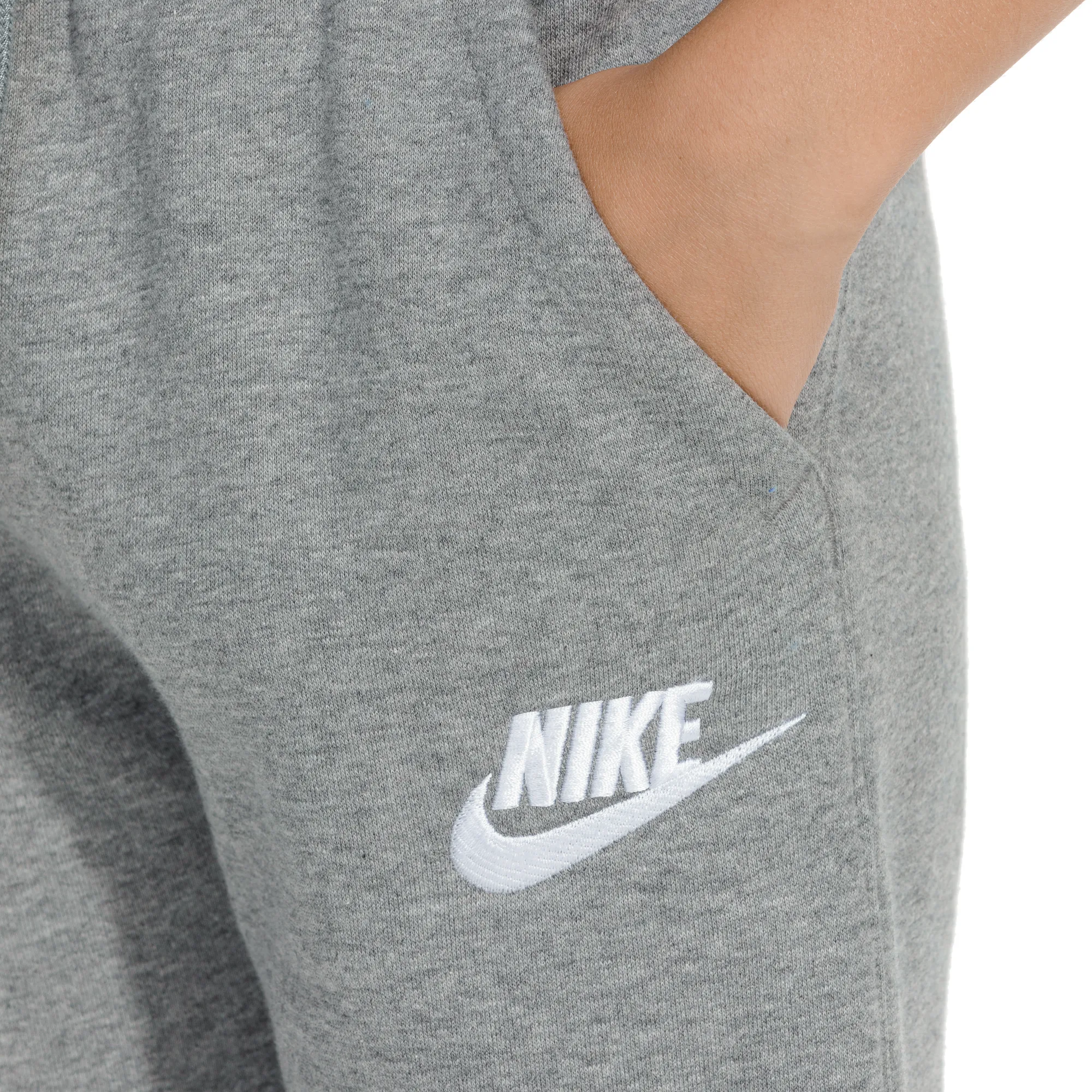 Nike Kids Sportswear Club Fleece Joggers Carbon Heather Cool Grey White