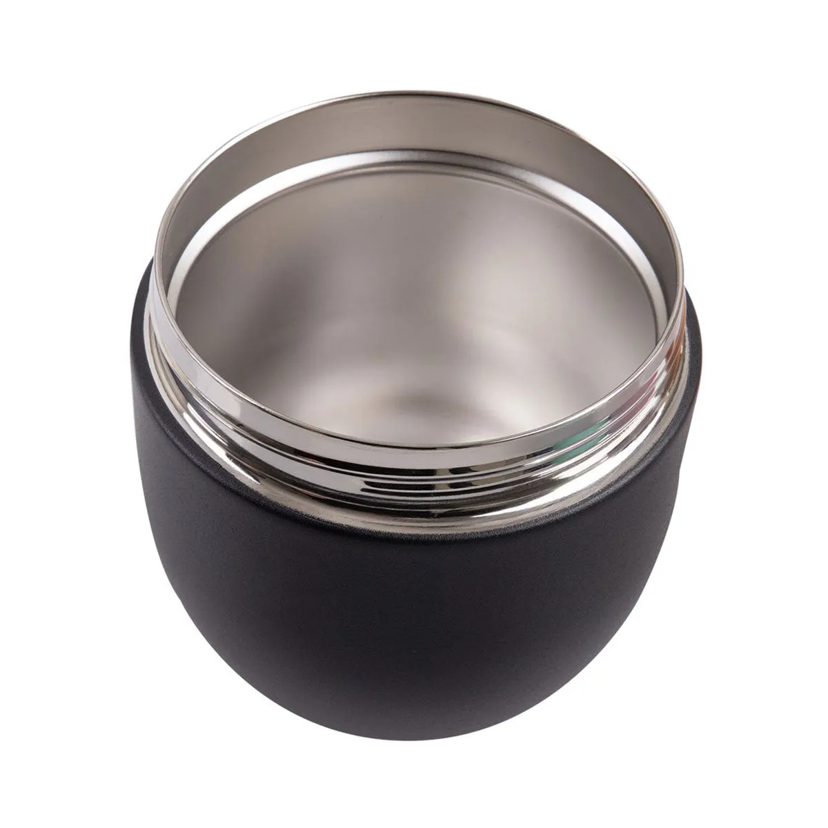 Oasis Stainless Steel Double Wall Insulated Food Pod Black 470ml