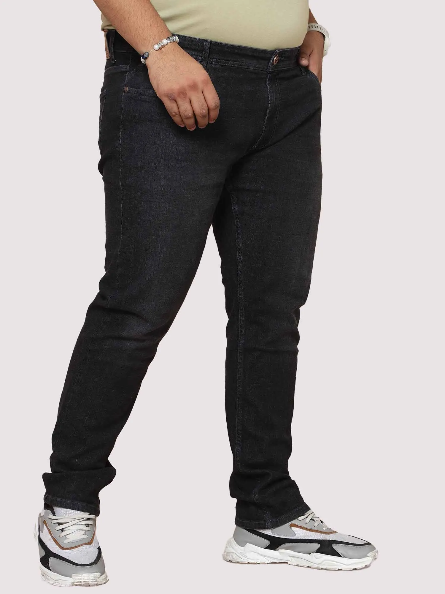 Pebble Grey Jeans Men's Plus Size