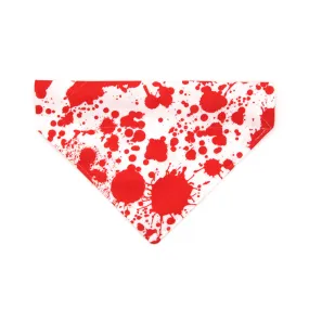 Pet Bandana - "Dexter" - Blood Spatter Bandana for Cat   Small Dog / Halloween, Horror Fan / Slide-on Bandana / Over-the-Collar (One Size)