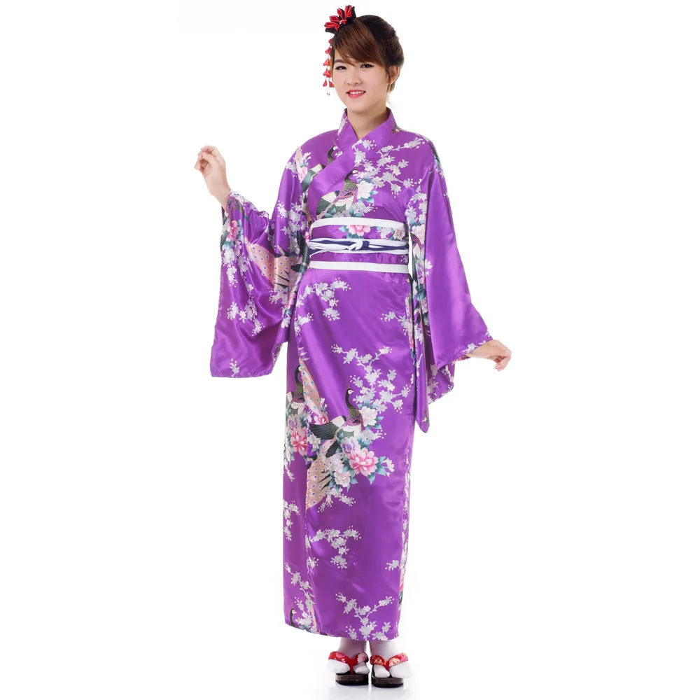 Pink Geisha Yukata Kimono Traditional Dress Sakura