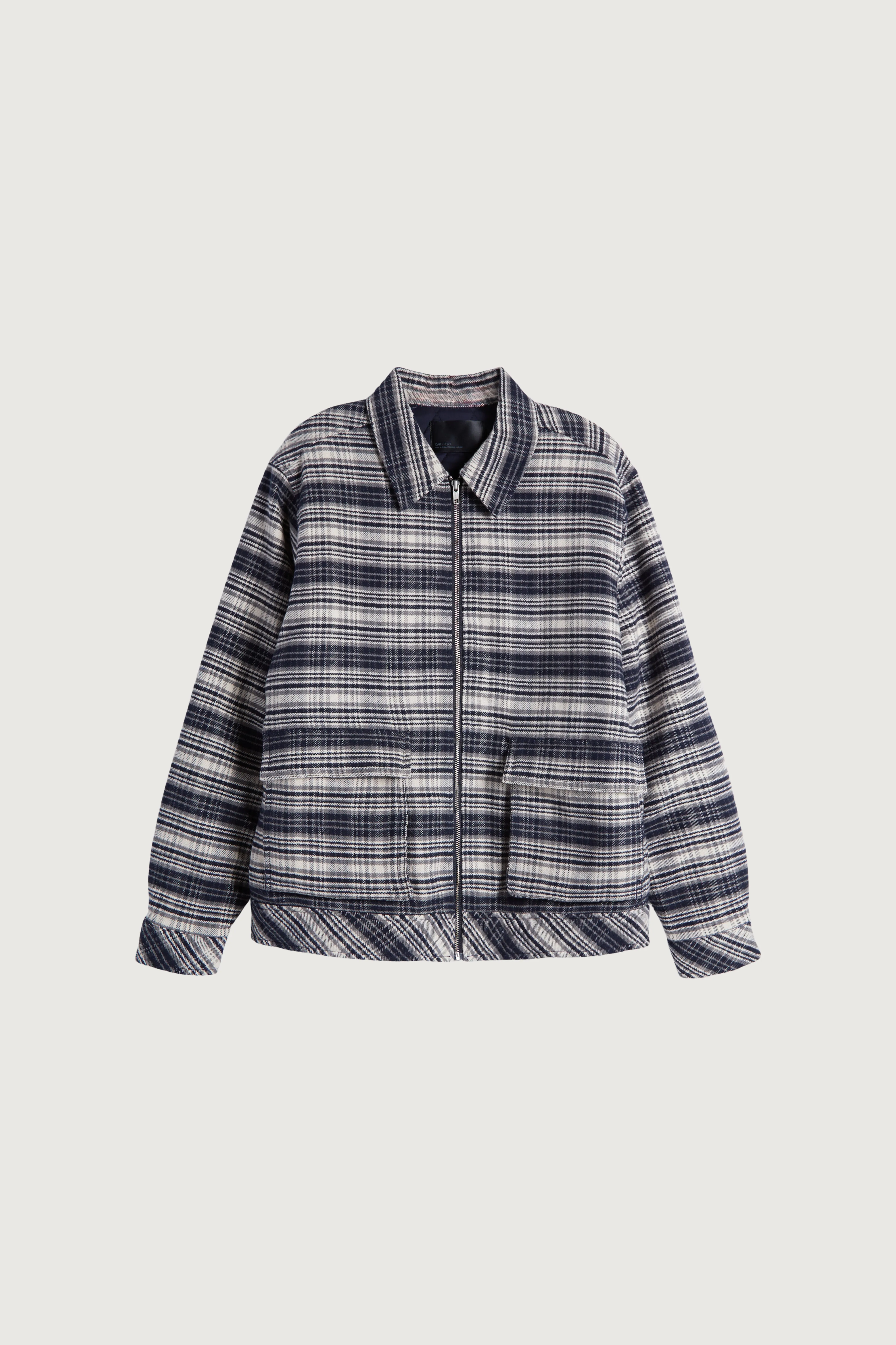 QUILT WOVEN COLLARED JACKET