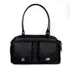 quilted marlee bag - black