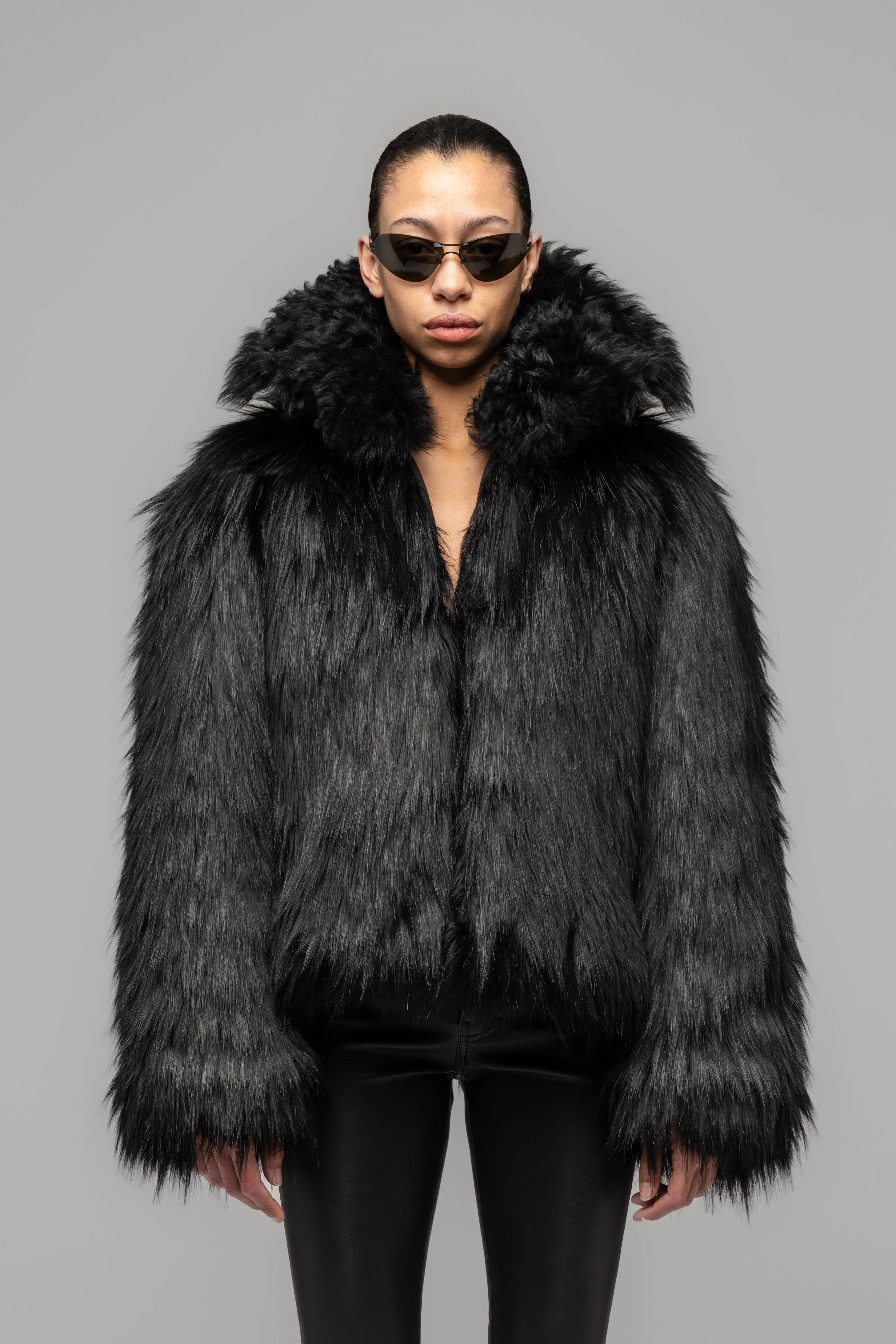 "JOSEPHINE" FAUX FUR JACKET