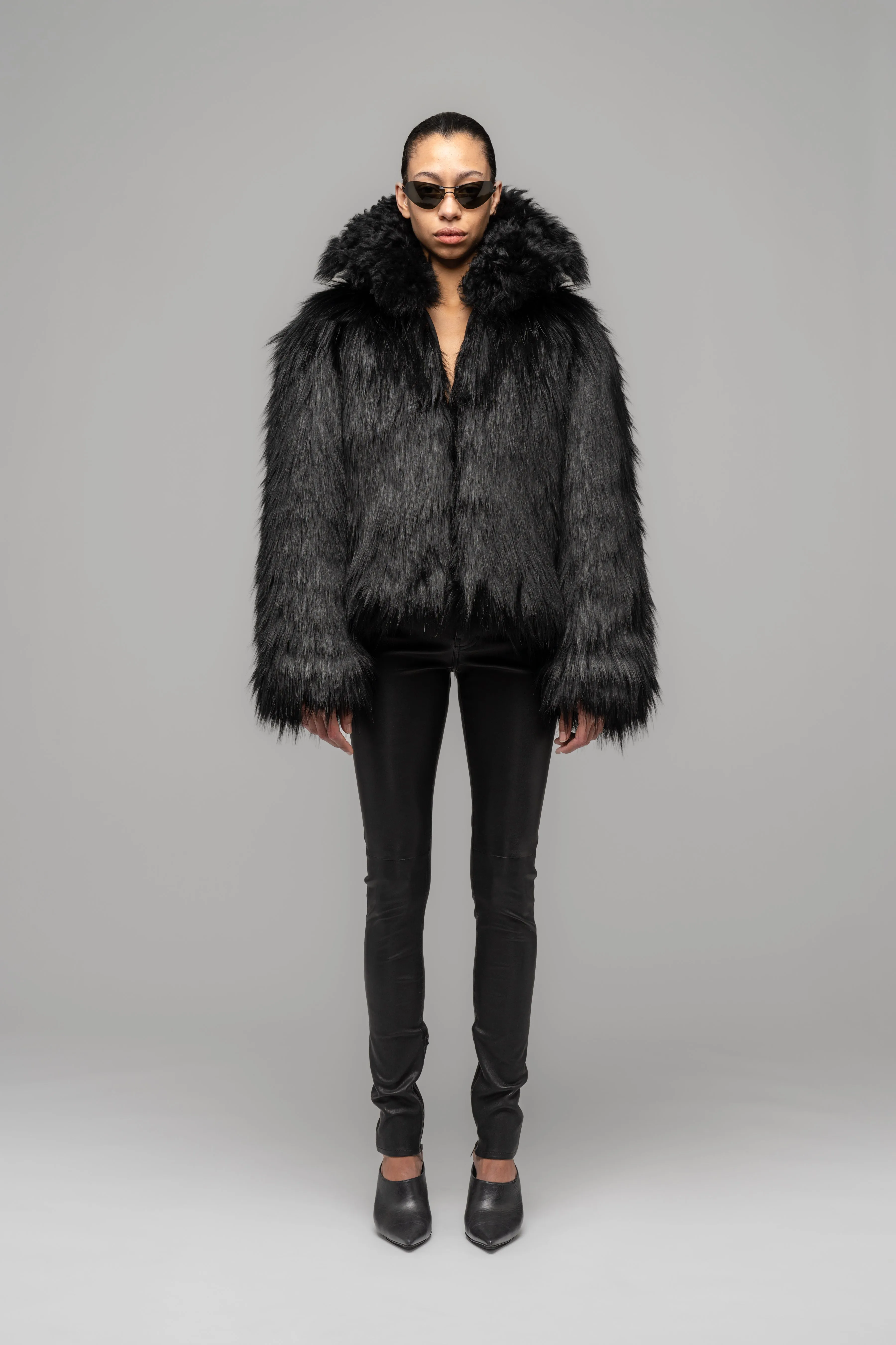 "JOSEPHINE" FAUX FUR JACKET