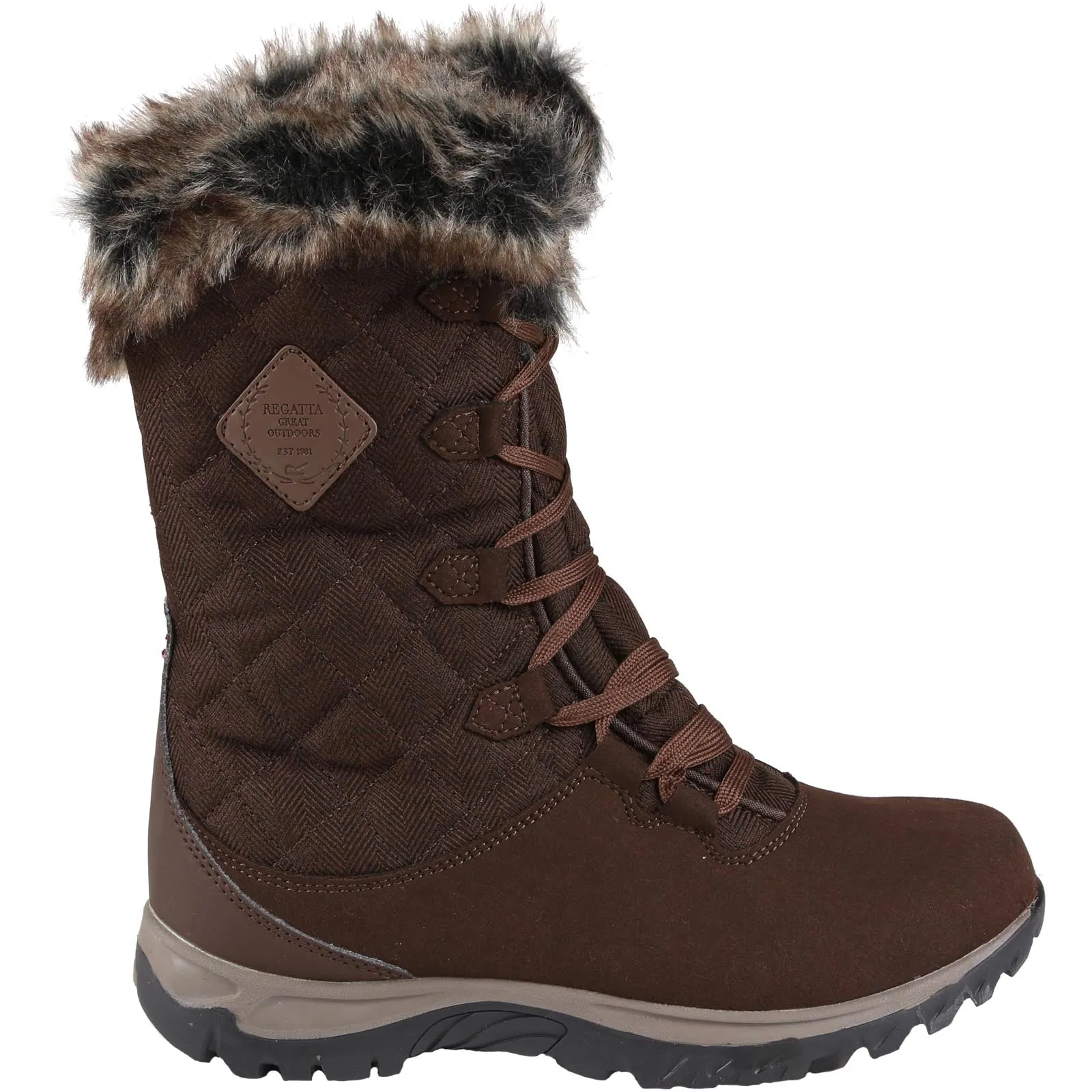 Regatta Womens Newley Thermo-Guard High Rise Boots - Chestnut