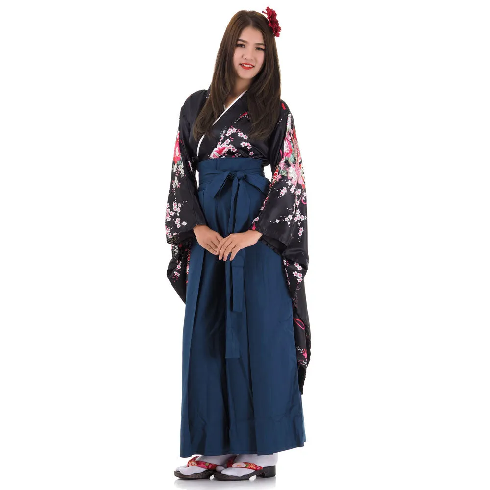 Rei Japanese Kimono Set for Women Hakama Style