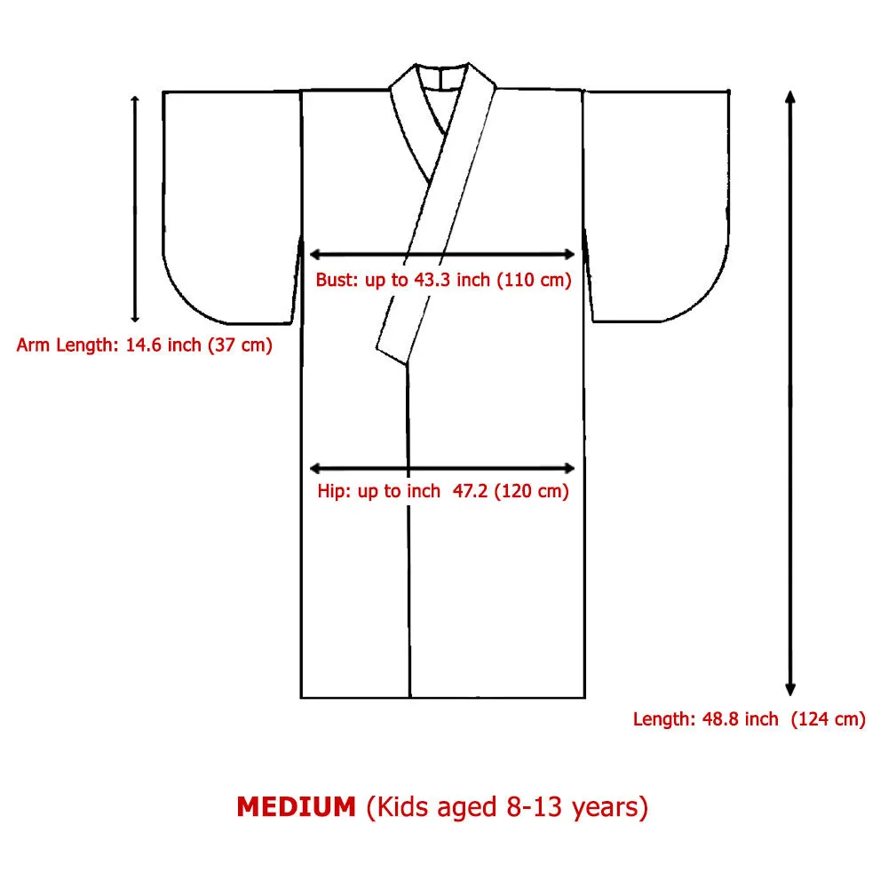 Ronin Blue Japanese Kimono Robe Costume for Boys