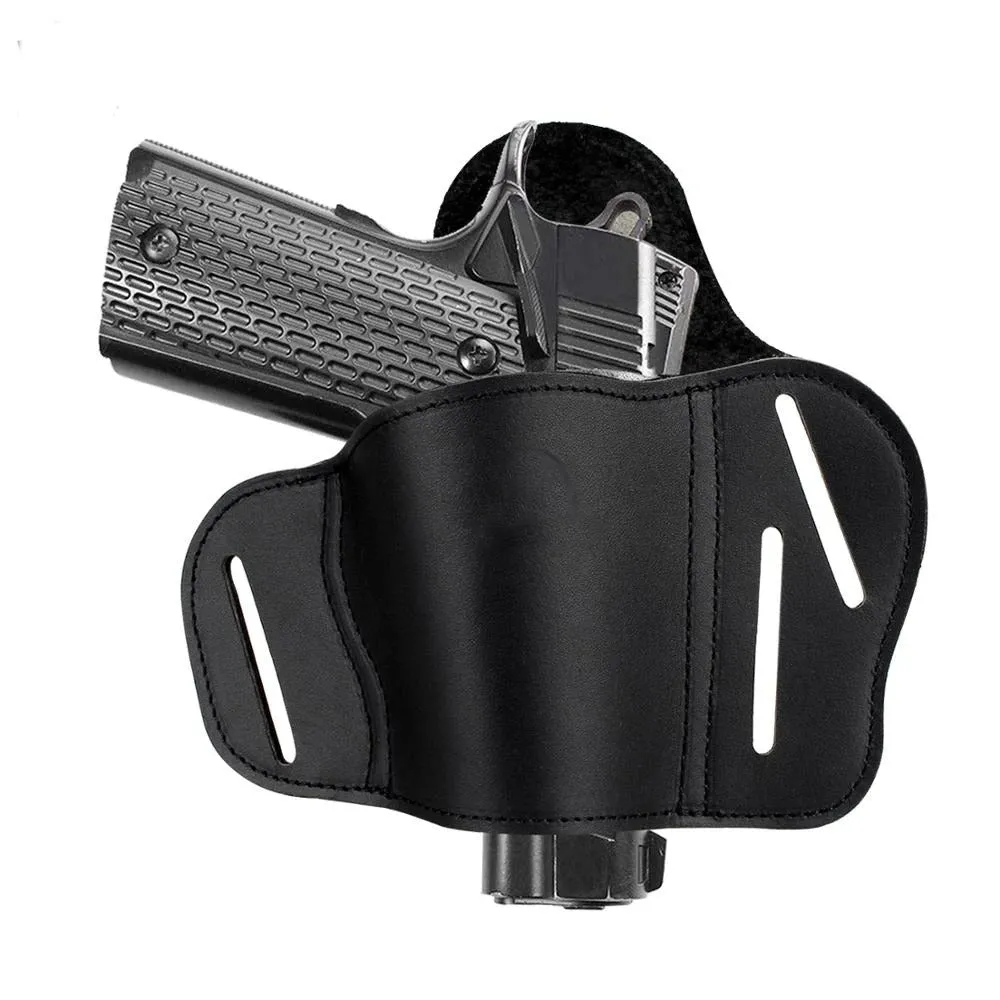 Russell Genuine Leather Pistol Gun Holster Black