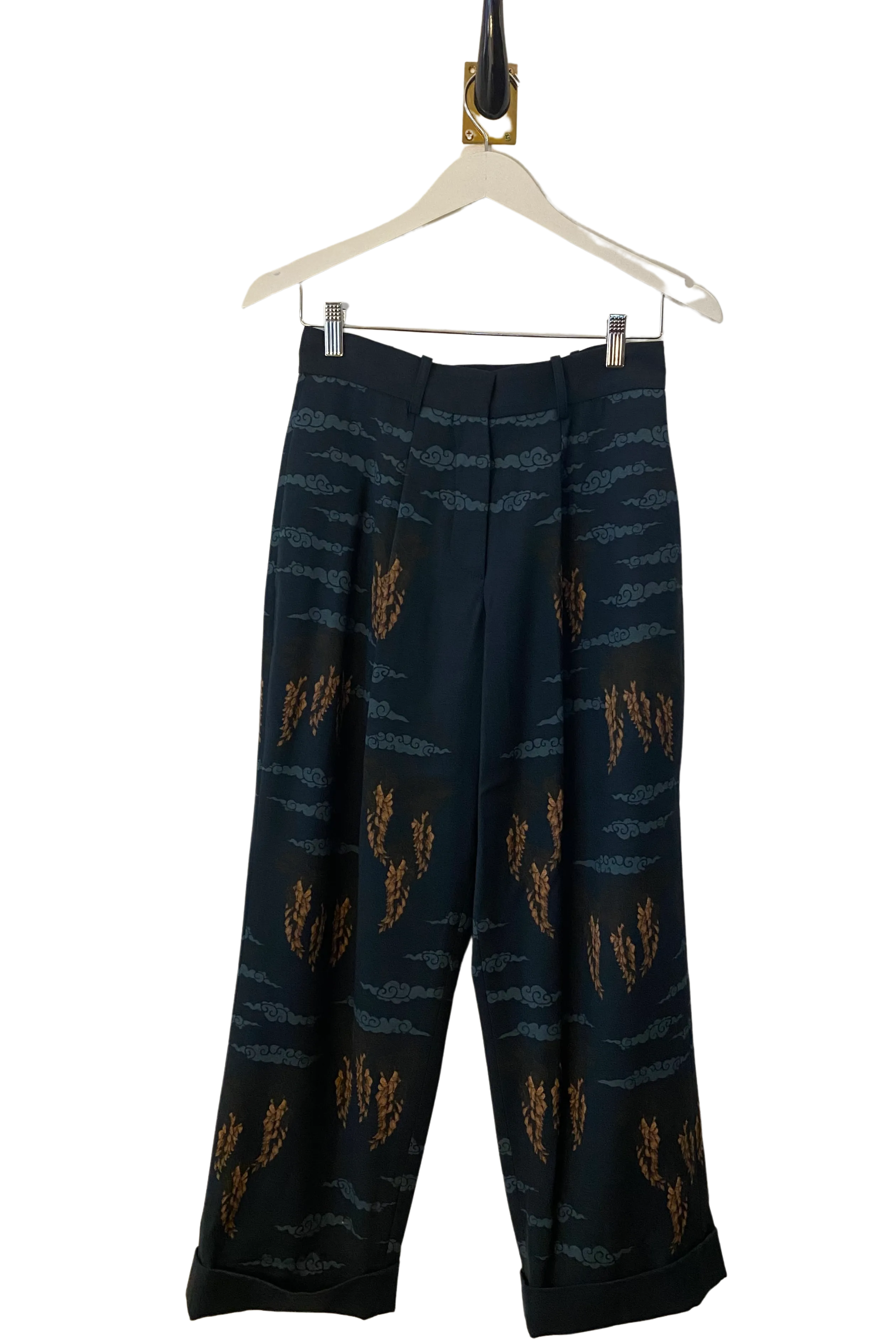 Sabina Savage "The Song Deer" Turn-Up Trousers