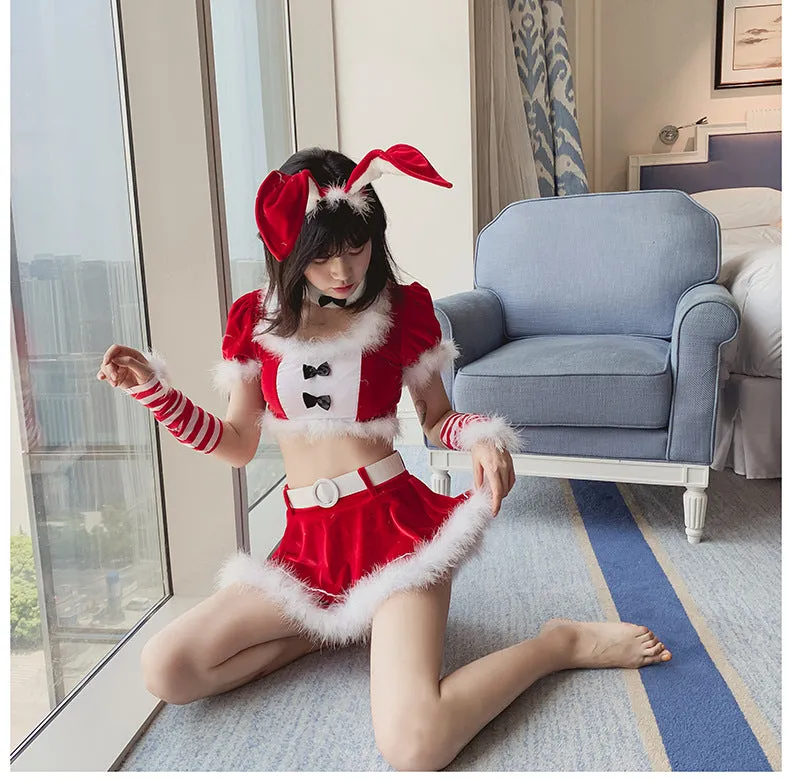 Santa Bunny Outfit (Red or Pink)