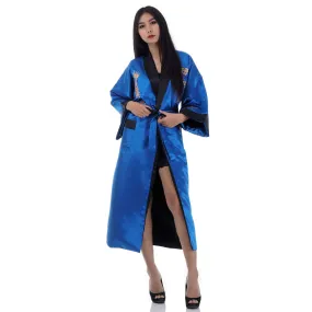 Sapphire Dragon Women’s Reversible Kimono Robe