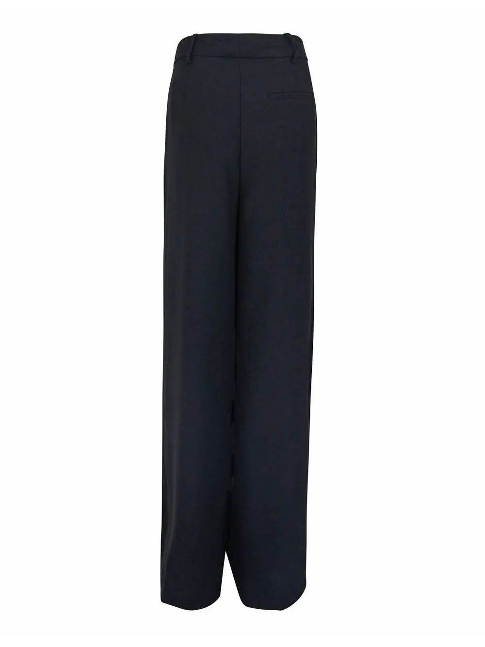 Satin Back Crepe Wide Leg Pants