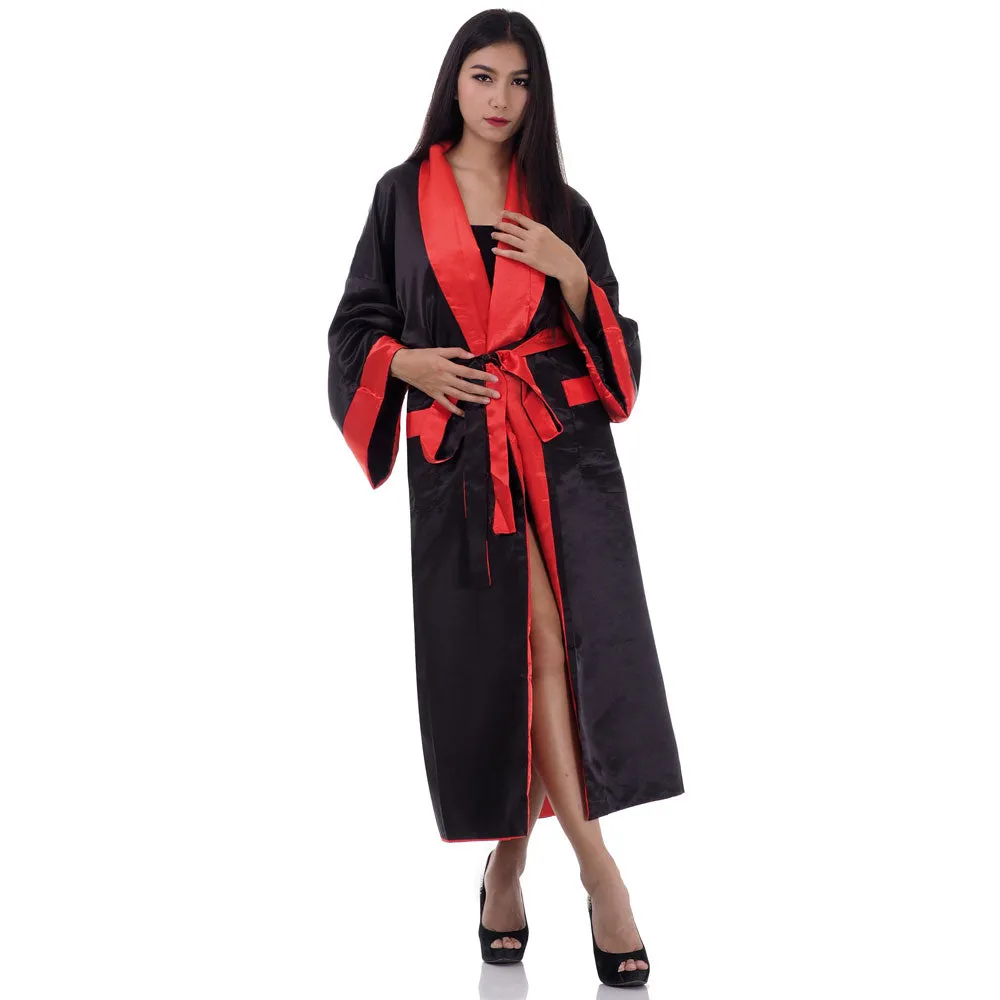 Scarlet Dragon Women’s Reversible Kimono Robe