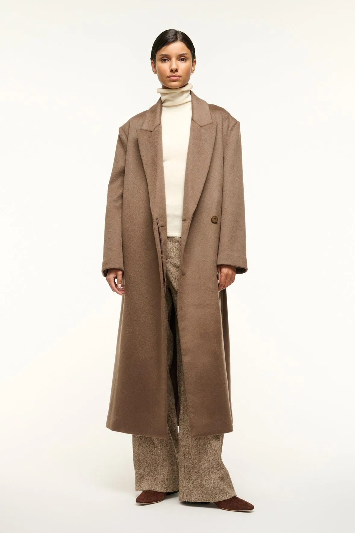 SERGE COAT | DEEP TAUPE