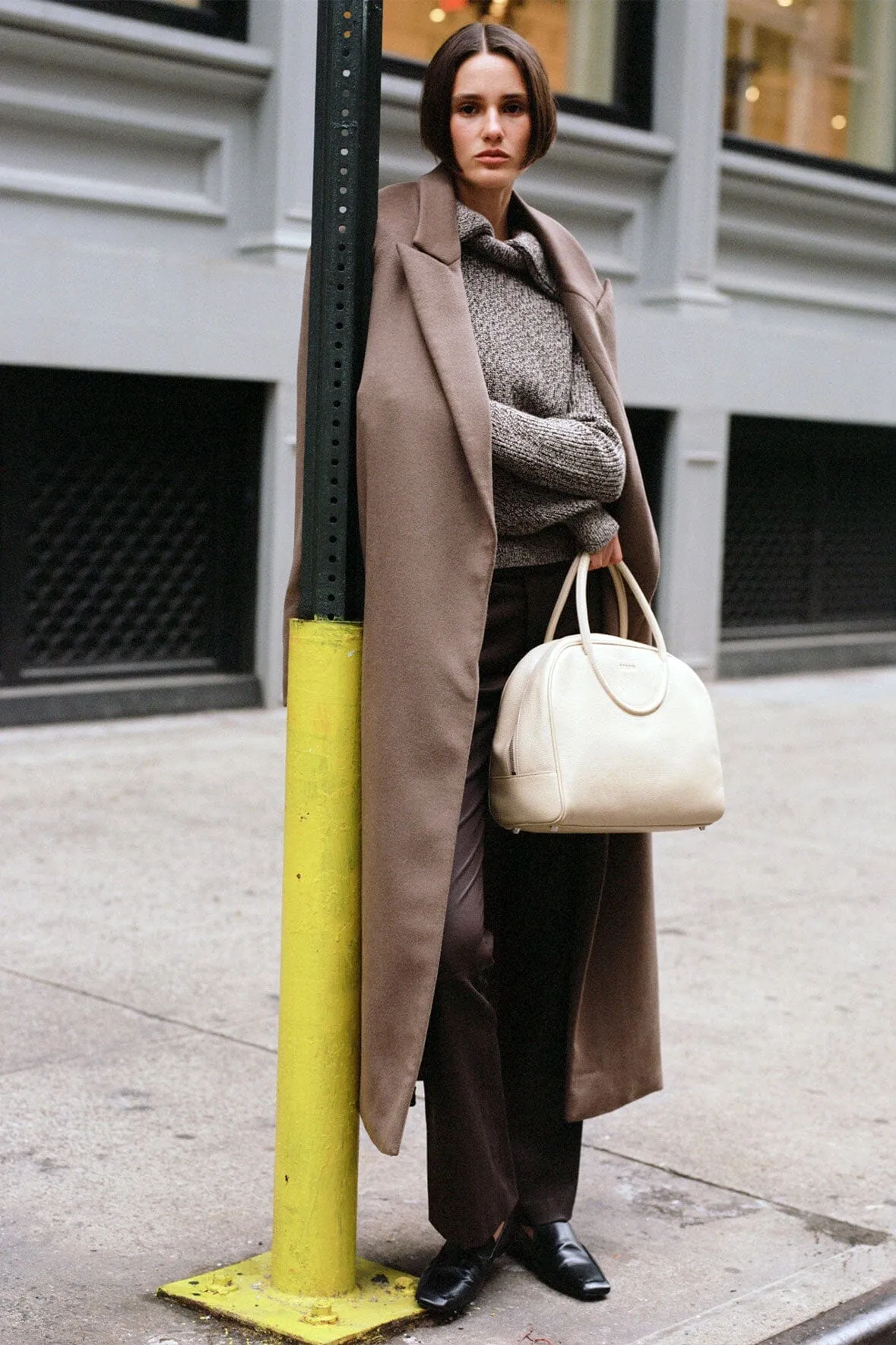 SERGE COAT | DEEP TAUPE