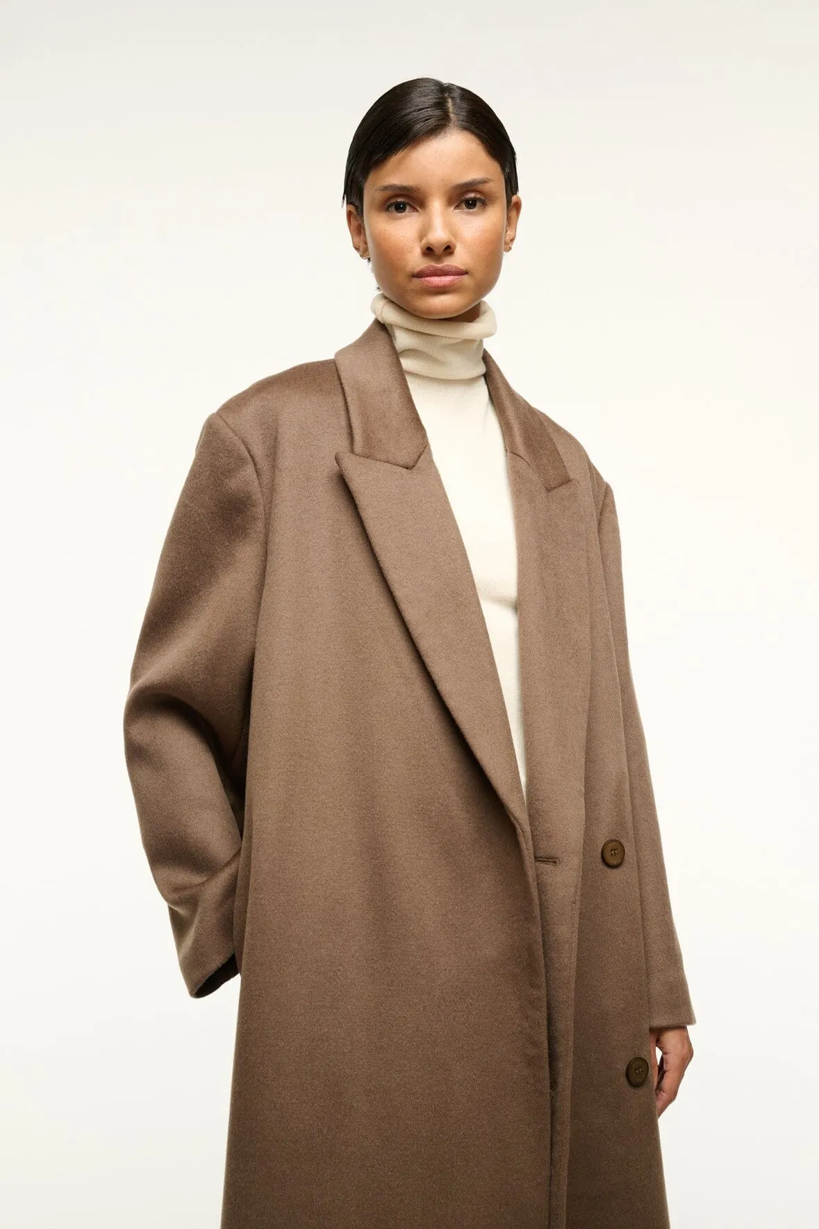 SERGE COAT | DEEP TAUPE