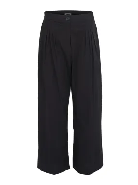 Silky Stretch Poplin Pleated Pants