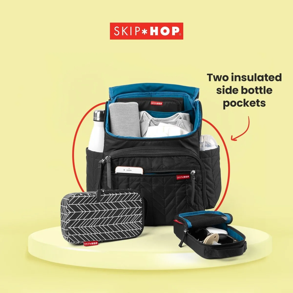 Skip Hop Forma Backpack Diaper Bags- Jet Black