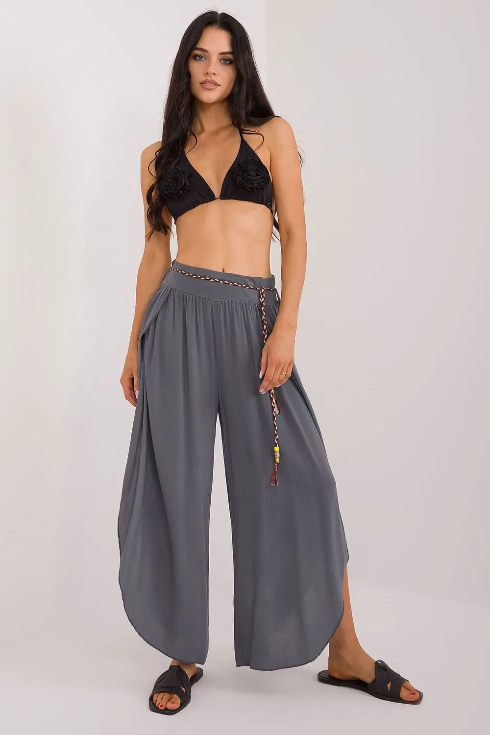 TEEK - Thin Up Slit Seam Trousers