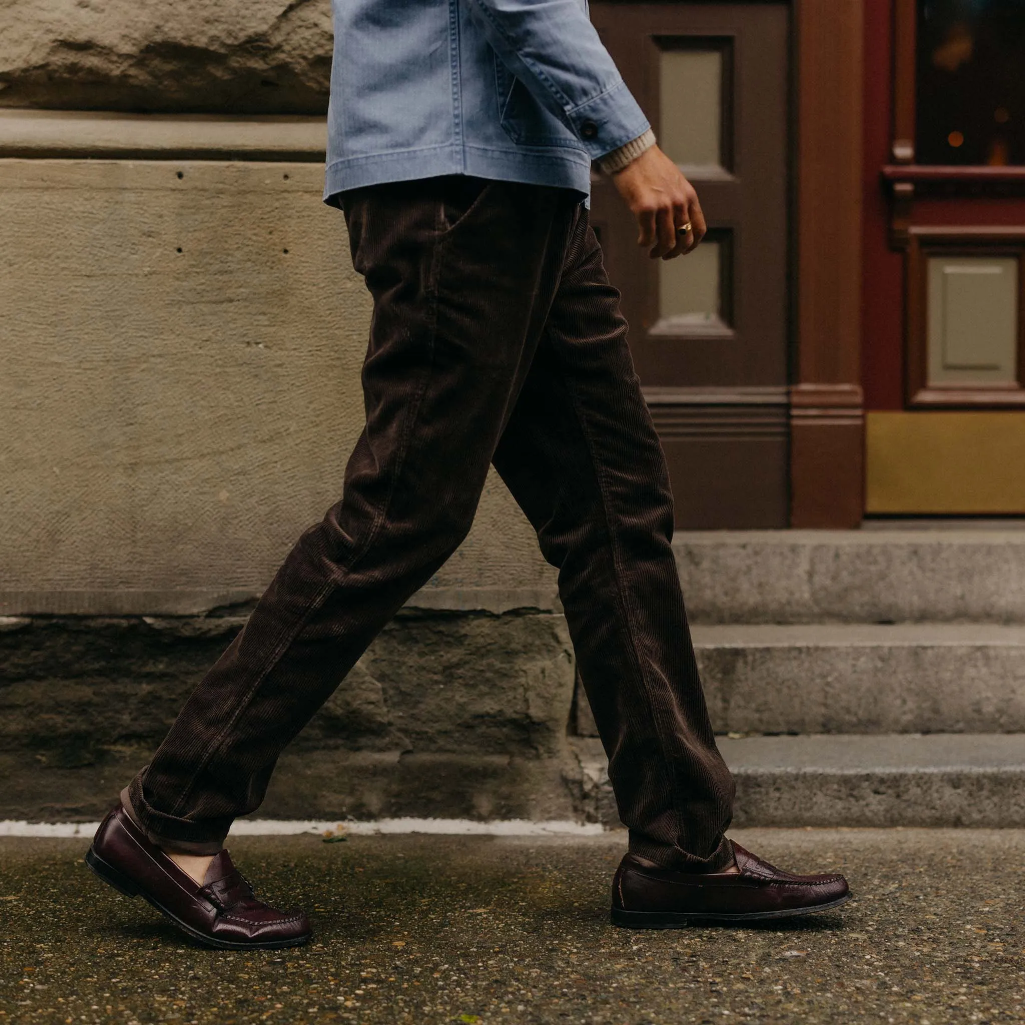 The Carnegie Pant in Soil Corduroy