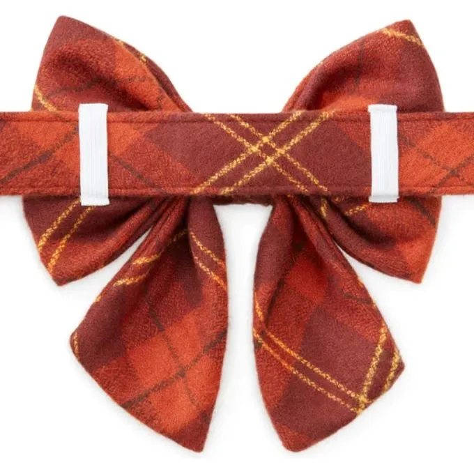 The Foggy Dog - Cider Plaid Lady Bow Tie