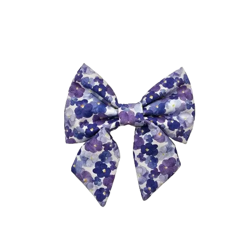 The Foggy Dog - Pressed Pansies Lady Bow Tie