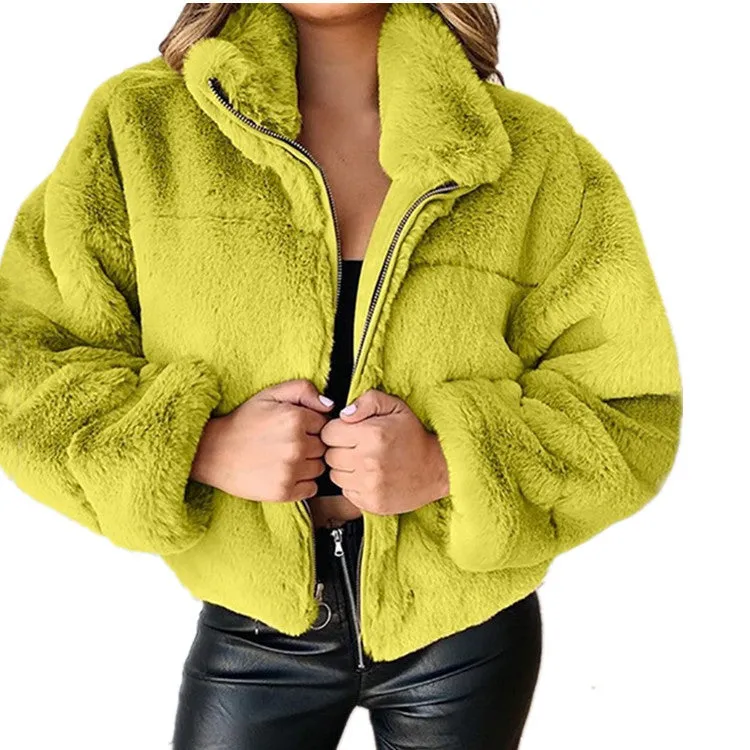 Toleet winter outfits men Black Friday Cyber Monday Christmas Women's Autumn and Winter Zipper Cardigan Plush Warm Coat