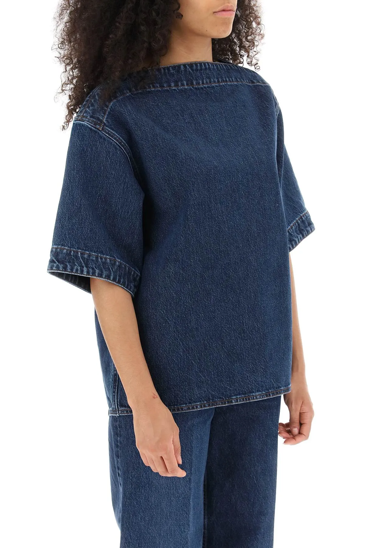 Toteme boxy denim top