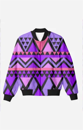 Tribal Prints - Unisex Printed Bomber Jacket with Pockets