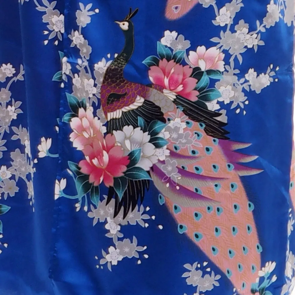 Turquoise Geisha Style Kimono Dress Ayumi